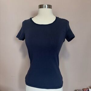 Junior embroidered Short Sleeve Top